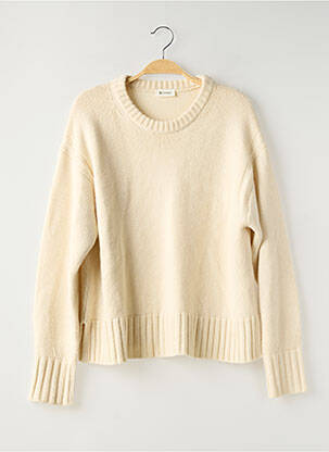 Pulover bej LILY SILK femeie