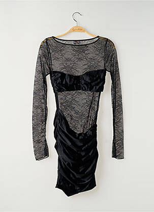 Rochie scurtă mâneci lungi mâneci lungi negru OH POLLY femeie