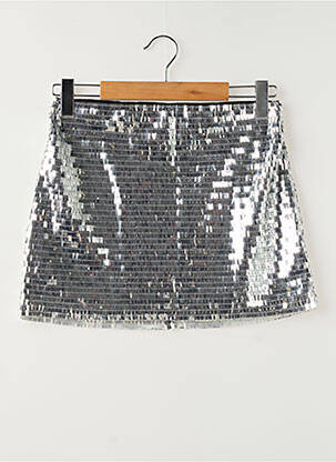 Fustă mini argintiu BROWNIE femeie