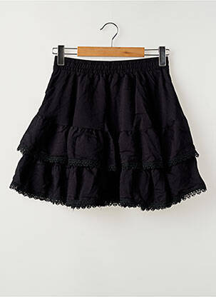 Fustă scurtă croială dreaptă negru GINA TRICOT femeie