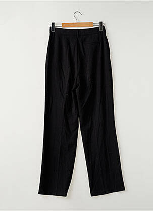 Pantalon larg țesătură poplin mărime normală negru GINA TRICOT femeie