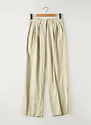 Pantalon larg verde CAMAIEU femeie