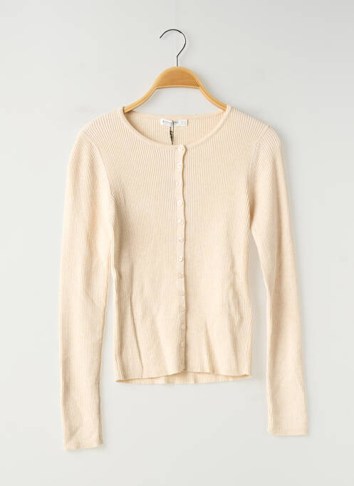 Vestă cu mâneci lungi bej STRADIVARIUS femeie