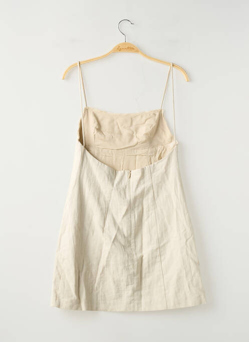 Rochie scurtă bej MANGO femeie