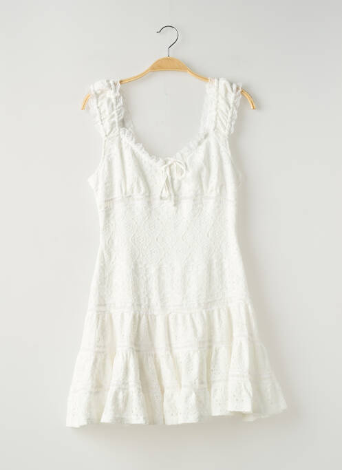 Rochie scurtă alb GINA TRICOT femeie