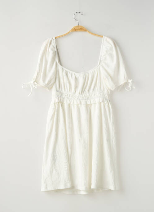 Rochie scurtă alb GINA TRICOT femeie