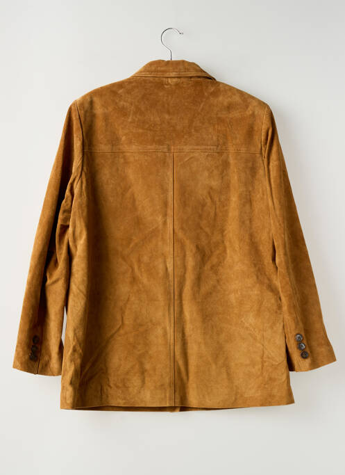 Geacă din piele maro STRADIVARIUS femeie