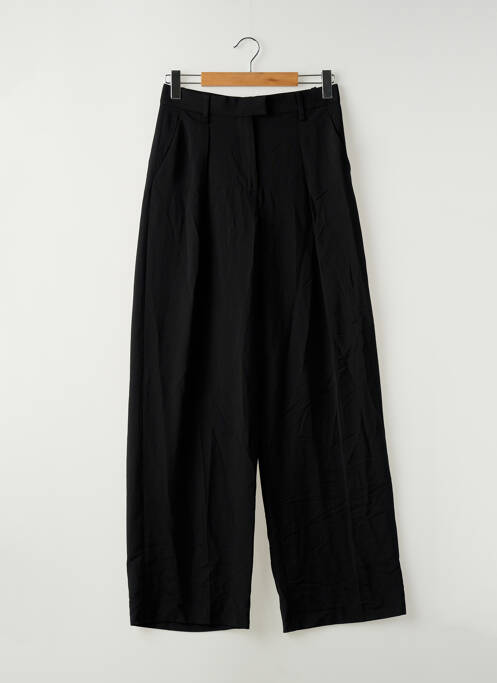 Pantalon larg negru MANGO femeie