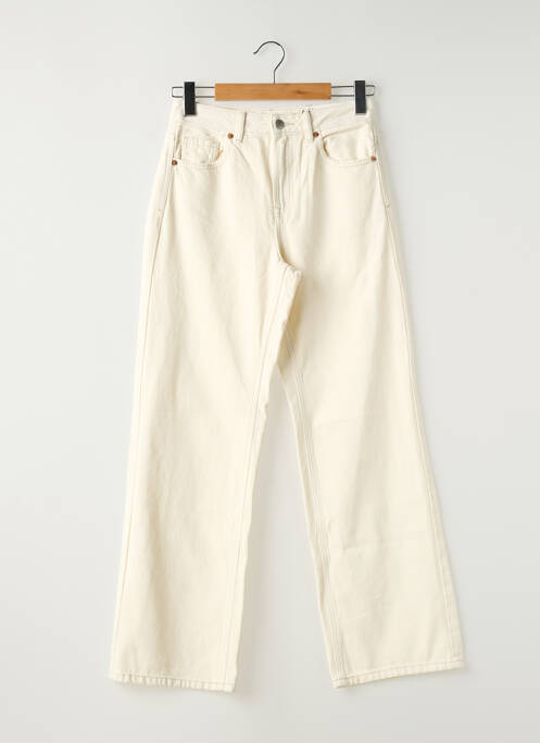 Blugi cu croială largă bej STRADIVARIUS femeie