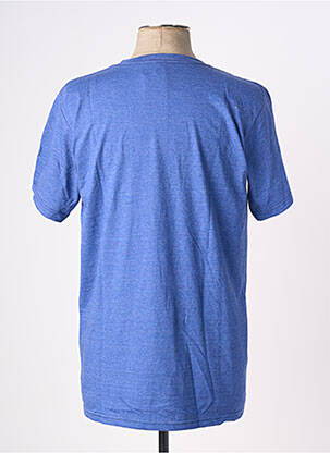 Tricou elasticitate mâneci scurte albastru ANVIL bărbat