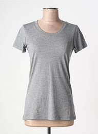 Tricou elasticitate mâneci scurte gri BELLA+CANVAS femme