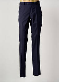 Pantalon drept talie cu cleme mărime normală albastru SCABAL homme