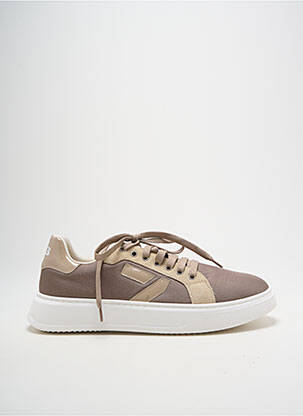 Adidași material neted vârf rotund bej UZS bărbat