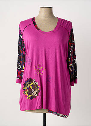 Tunică mâneci lungi roz KAKIE femeie