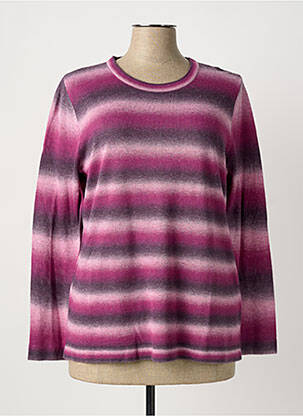 Pulover croială cambrată mâneci lungi violet HAJO femeie