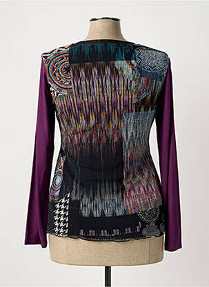 Top elasticitate mâneci lungi violet TELMAIL femeie