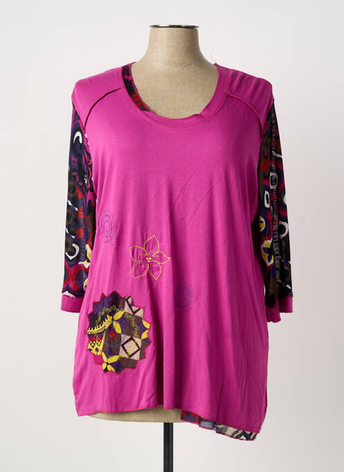 Tunică mâneci lungi roz KAKIE femeie