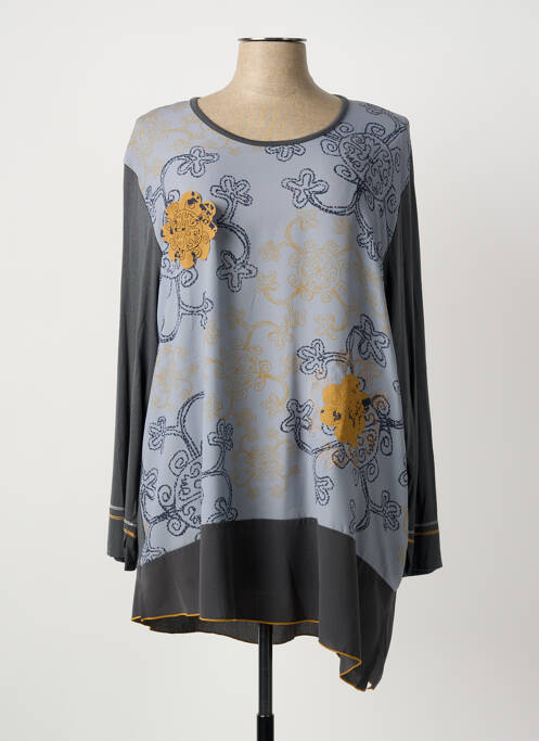 Tunică mâneci lungi gri KAKIE femeie