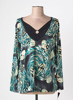 Tricou verde WEEK END A PARIS femeie