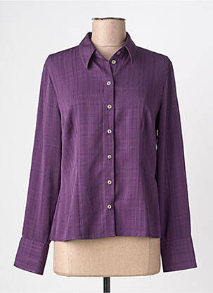 Cămașă țesătură crep mâneci lungi violet FOSBY femeie