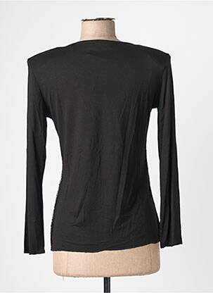Top elasticitate mâneci lungi negru NIKI PARIS femeie