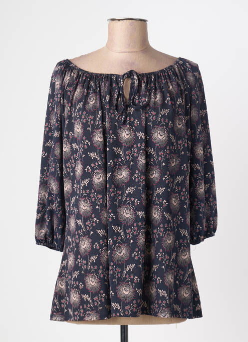 Tunică mâneci lungi țesătură crep negru MIELO MODA femme