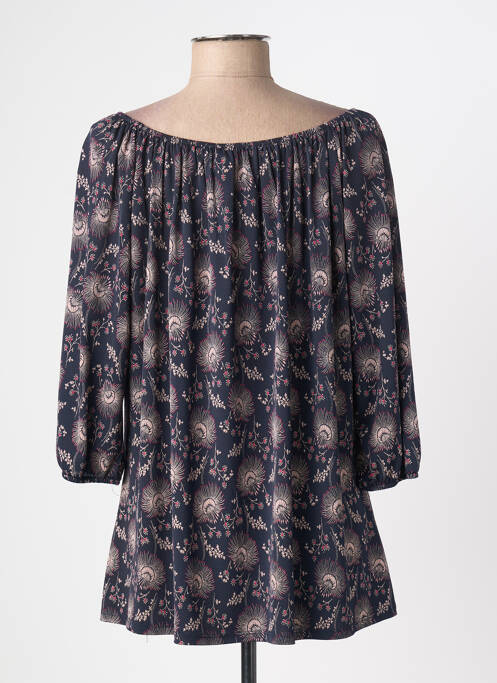 Tunică mâneci lungi țesătură crep negru MIELO MODA femme