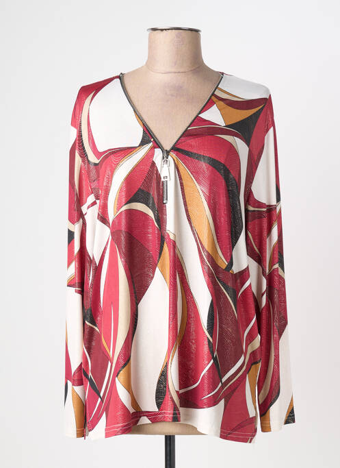 Top elasticitate mâneci lungi roșu WEEK END A PARIS femme