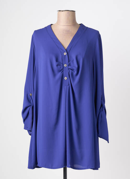 Tunică mâneci lungi albastru DEOMINO femeie