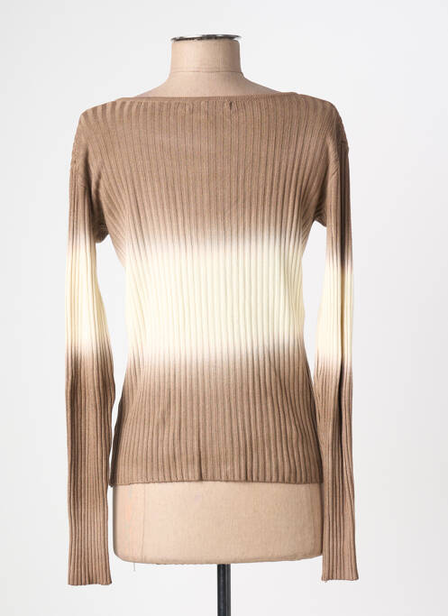 Vestă cu mâneci lungi maro MEALINA femeie