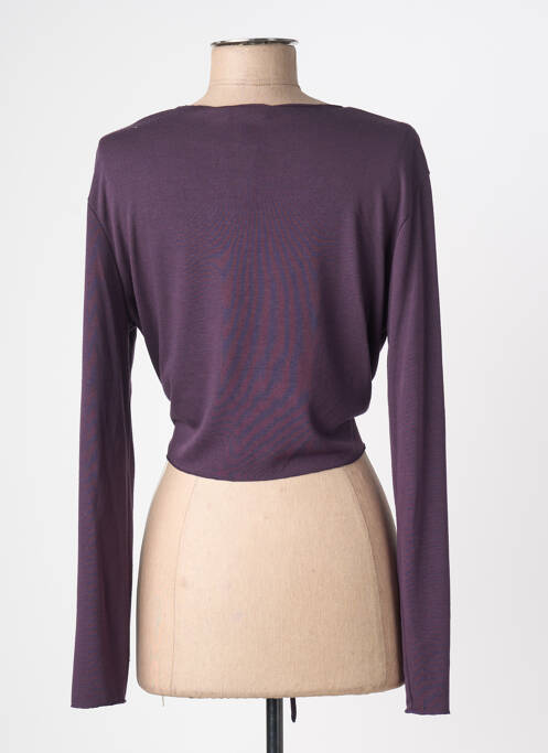 Vestă cu mâneci lungi violet KAYANE femeie