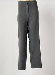 Pantalon drept închidere cu fermoar sub clapetă cu nasturi mărime normală gri QUATTRO femme