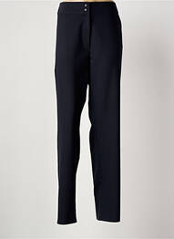 Pantalon drept țesătură crep mărime normală albastru QUATTRO femme