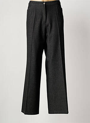 Pantalon drept închidere cu fermoar sub clapetă cu nasturi mărime normală negru PRUNELLE femeie