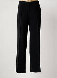 Pantalon drept țesătură crep talie înaltă negru FINNKARELIA femme