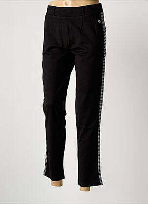 Jegging broderie galoni laterali negru JOY OF LIFE femeie