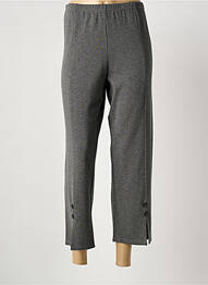 Pantalon 7/8 elasticitate mărime normală gri DEOMINO femme