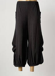 Pantalon 7/8 talie elastică mărime normală gri DEOMINO femeie