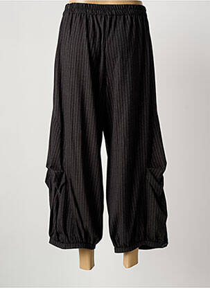 Pantalon 7/8 talie elastică mărime normală gri DEOMINO femeie