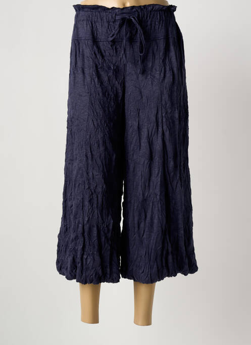 Pantalon trei sferturi elasticitate mărime normală albastru DEOMINO femme