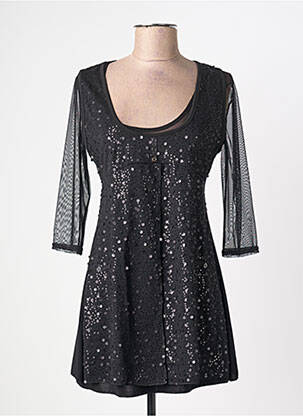 Tunică mâneci lungi negru QUINZE HEURES TRENTE femeie