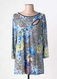 Tricou mâneci 3/4 mâneci 3/4 albastru DEOMINO femme