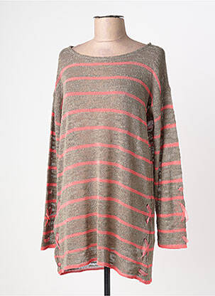 Pulover tunică maro TRICOTS JEAN MARC femeie