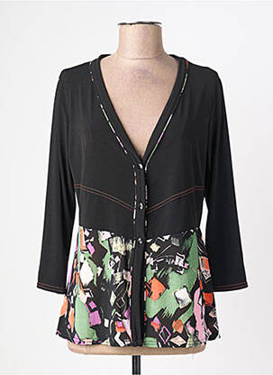 Vestă cu mâneci lungi negru TELMAIL femeie