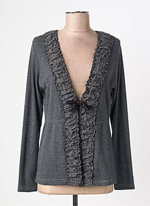 Vestă cu mâneci lungi gri TELMAIL femeie