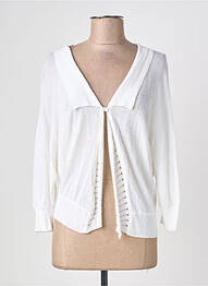 Vestă cu mâneci lungi elasticitate alb QUATTRO femme