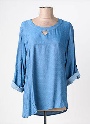 Tunică mâneci lungi albastru HALOGENE femeie