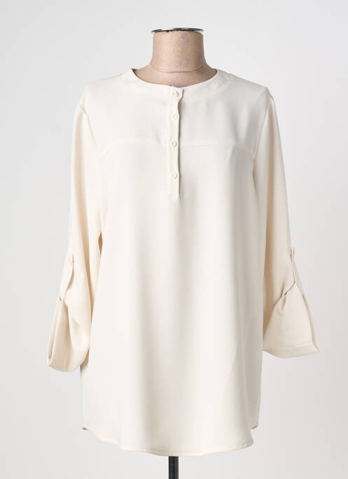 Tunică mâneci lungi bej FRANCK ANNA femeie