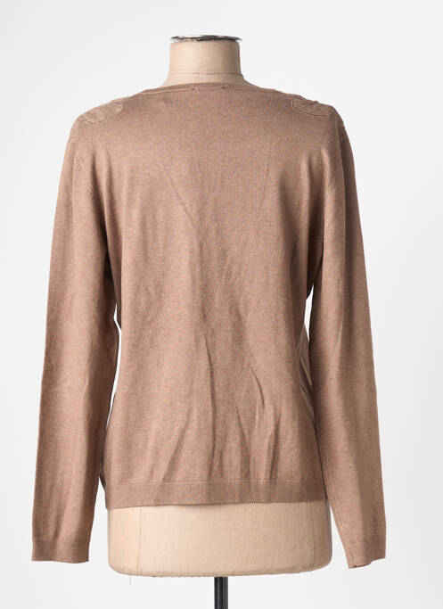 Vestă cu mâneci lungi maro OSCAR B femeie