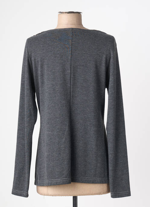 Vestă cu mâneci lungi gri TELMAIL femeie
